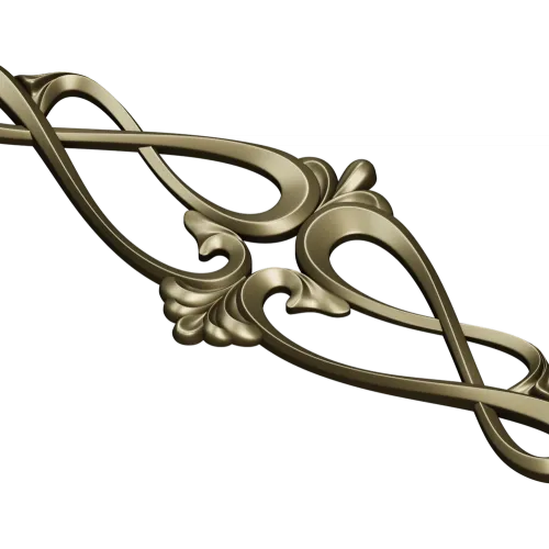 Rococo Scroll Applique STL for CNC