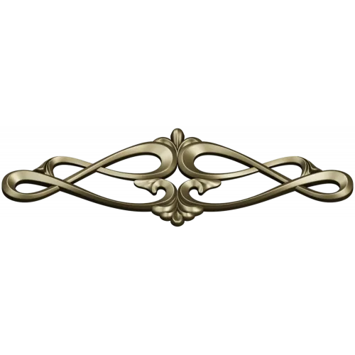 Rococo Scroll Applique STL for CNC