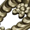 Laurel Crest Cartouche - STL 3D Model for CNC