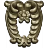 Laurel Crest Cartouche - STL 3D Model for CNC