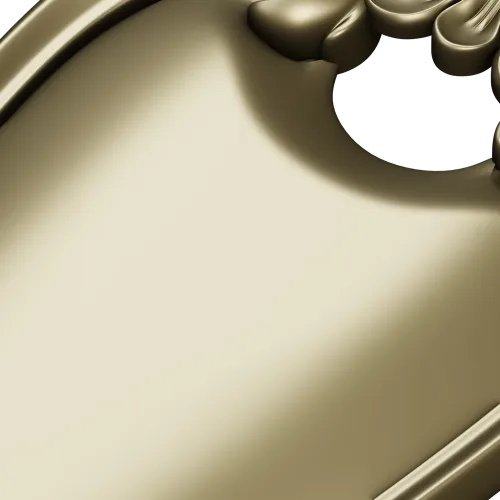 Rococo Shield Cartouche STL 3D Model for CNC