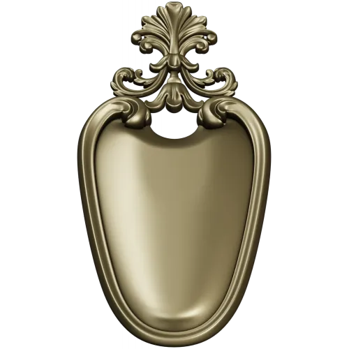 Rococo Shield Cartouche STL 3D Model for CNC