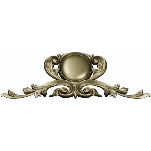 Baroque Oval Cartouche - 3D STL Model for CNC Relief