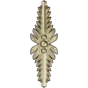 Vertical Acanthus Applique - STL 3D model for CNC