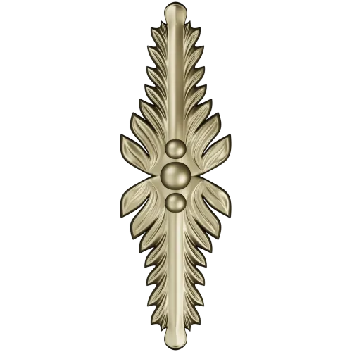 Vertical Acanthus Applique - STL 3D model for CNC