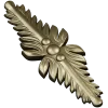 Vertical Acanthus Applique - STL 3D model for CNC