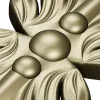 Vertical Acanthus Applique - STL 3D model for CNC