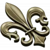 Fleur-de-lis - рельефная лилия в формате STL для ЧПУ