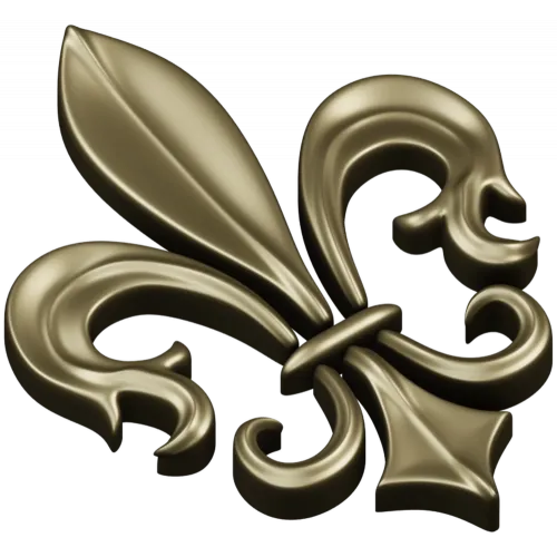 Fleur-de-lis - рельефная лилия в формате STL для ЧПУ