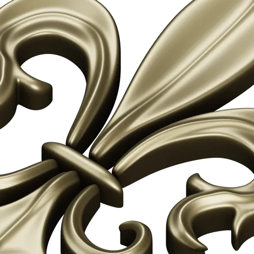 Fleur-de-lis - рельефная лилия в формате STL для ЧПУ