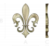 Fleur-de-lis - рельефная лилия в формате STL для ЧПУ