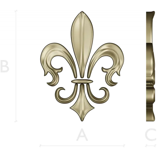 Fleur-de-lis - рельефная лилия в формате STL для ЧПУ