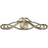 Art Nouveau Medallion Applique STL for CNC - decorative panel 3D model