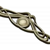 Art Nouveau Medallion Applique STL for CNC - decorative panel 3D model