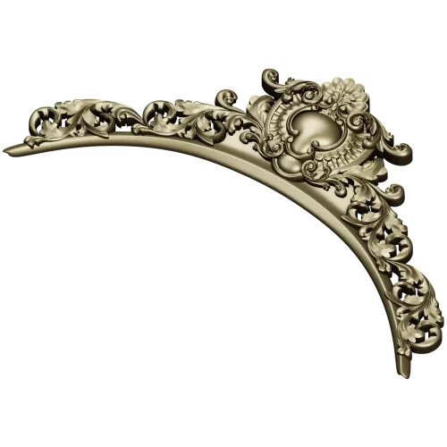 Baroque Acanthus Crest STL for CNC