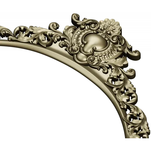 Baroque Acanthus Crest STL for CNC