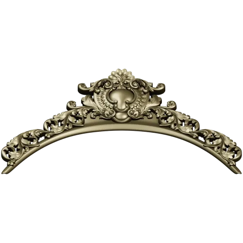 Baroque Acanthus Crest STL for CNC