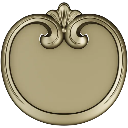 Regal Scroll Medallion - STL 3D model for CNC