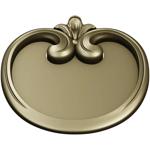 Regal Scroll Medallion - STL 3D model for CNC