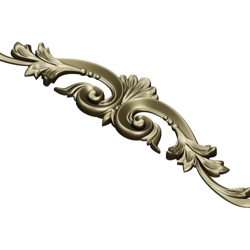 Rococo Acanthus Applique STL for CNC milling