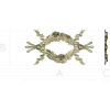 Floral Ribbon Cartouche STL for CNC