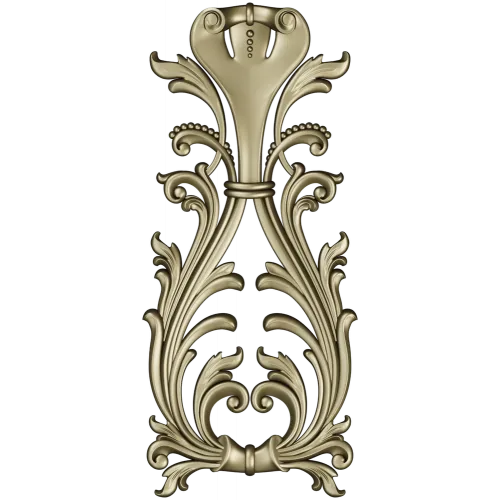 Regal Acanthus Cartouche - STL 3D model for CNC