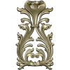 Regal Acanthus Cartouche - STL 3D model for CNC