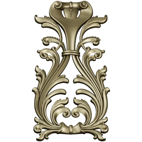 Regal Acanthus Cartouche - STL 3D model for CNC