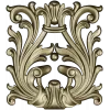 Rococo Acanthus Cartouche STL for CNC