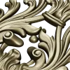 Rococo Acanthus Cartouche STL for CNC