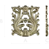 Rococo Acanthus Cartouche STL for CNC