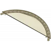 Semi-Circular Acanthus Pediment STL 3D Model