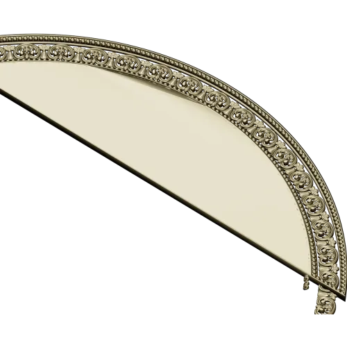 Semi-Circular Acanthus Pediment STL 3D Model