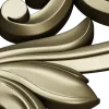 Acanthus Scroll STL 3D Model for CNC - Vertical Decorative Applique
