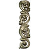 Acanthus Scroll STL 3D Model for CNC - Vertical Decorative Applique