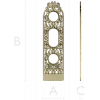 Ornate Vertical Panel STL - Decorative 3D Model for CNC