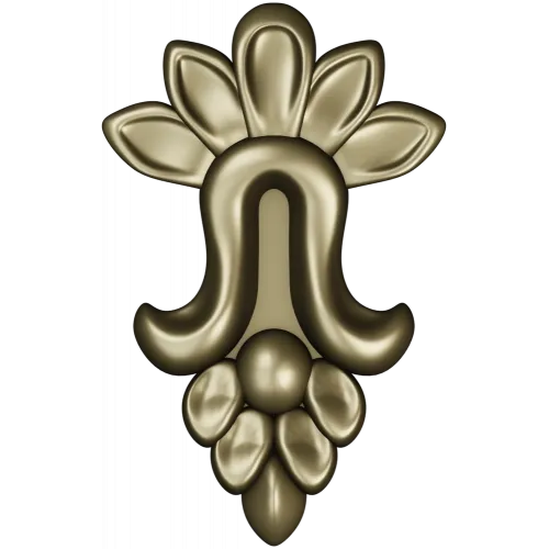 Флоральный картуш для ЧПУ - 3D модель STL для фрезера