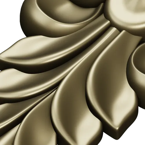 Regal Acanthus Drop - STL 3D Model