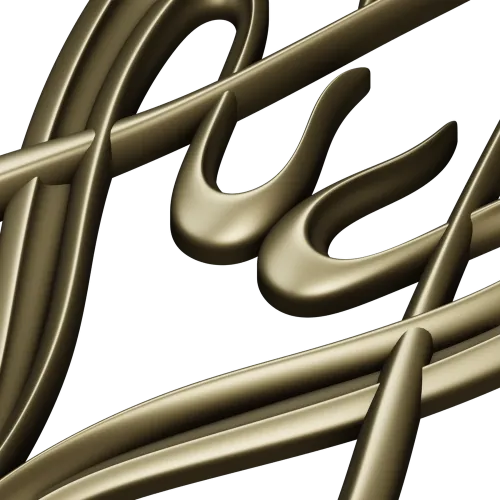 Art Nouveau Ribbon Applique - STL 3D Model for CNC Milling