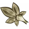 Five-Leaf Floral Applique STL for CNC Carving