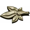 Five-Leaf Floral Applique STL for CNC Carving