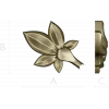 Five-Leaf Floral Applique STL for CNC Carving
