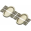 Meander Oval Pair - decorative STL 3D model for CNC
