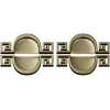 Meander Oval Pair - decorative STL 3D model for CNC