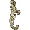 Acanthus Scroll STL 3D model for CNC carving