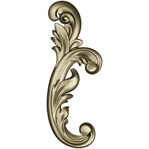 Acanthus Scroll STL 3D model for CNC carving
