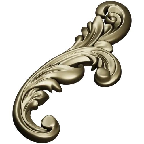 Acanthus Scroll STL 3D model for CNC carving