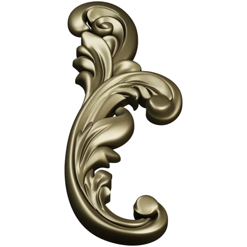 Acanthus Scroll STL 3D model for CNC carving