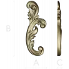 Acanthus Scroll STL 3D model for CNC carving