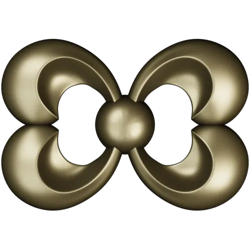 Trinity Bloom Rosette - STL 3D Model for CNC